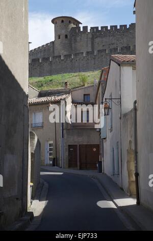 Carcassonne,Aude, Languedoc-Roussillon,Cité de Carcassonne, World Heritage Site,Ville Basse,Eugène Viollet-le-Duc ,UNESCO,France Stock Photo