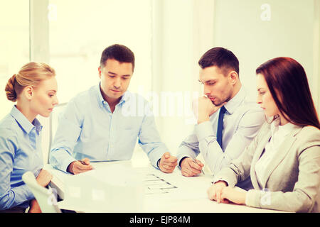 team of architects and designers in office Stock Photo