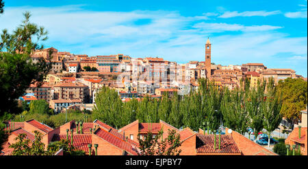 a panoramic view of Tarazona, in the province of Zaragoza, Spain Stock Photo