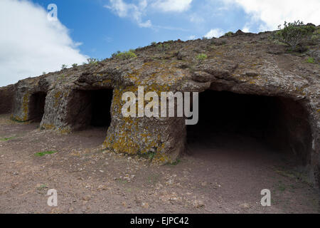 Cueva Cuatro Puertas (Four entrances cave) - Gran Canaria, Canary islands, Spain, Europe Stock Photo