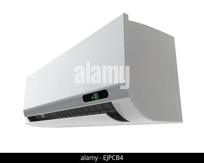 wall unit air conditioner on a white background Stock Photo