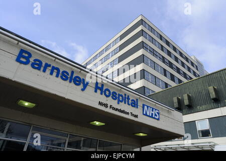 Barnsley, UK. 30th March 2015. Barnsley District General Hospital, Barnsley, South Yorkshire. Picture: Scott Bairstow/Alamy Stock Photo