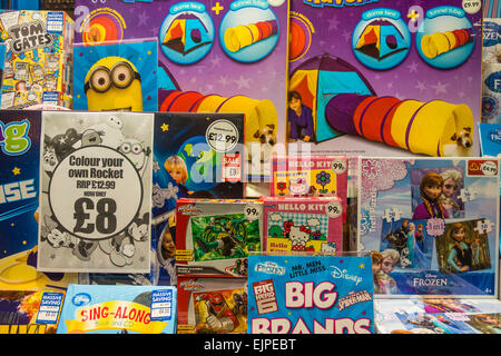 Toy and Game Toy Shop Window Display Stock Photo