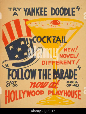 Theater posters by the Work Projects Administration (WPA) produced between 1936 and 1943.  (Library of Congress) Stock Photo