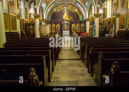 Saint Constantine and Helen Greek orthodox cathedral Brooklyn NYC Stock Photo