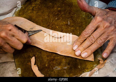 Shoemaker, craftsman Stock Photo