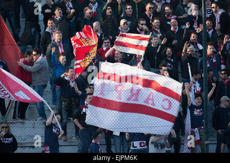 Vicenza, Italy. 28th Mar, 2015. Carpi fans Football/Soccer : Italian 'Serie B' match between Vicenza 1-2 Carpi FC at Stadio Romeo Menti in Vicenza, Italy . © Maurizio Borsari/AFLO/Alamy Live News Stock Photo