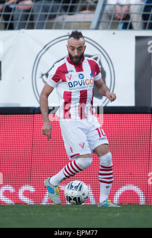 Vicenza, Italy. 28th Mar, 2015. Stefano Giacomelli (Vicenza) Football/Soccer : Italian 'Serie B' match between Vicenza 1-2 Carpi FC at Stadio Romeo Menti in Vicenza, Italy . © Maurizio Borsari/AFLO/Alamy Live News Stock Photo