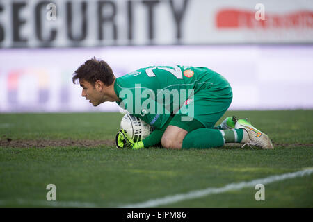 Vicenza, Italy. 28th Mar, 2015. Gabriel (Carpi) Football/Soccer : Italian 'Serie B' match between Vicenza 1-2 Carpi FC at Stadio Romeo Menti in Vicenza, Italy . © Maurizio Borsari/AFLO/Alamy Live News Stock Photo