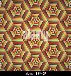 Hexagon seamless pattern colorful background, stock vector Stock Vector