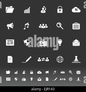 General document icons on gray background, stock vector Stock Vector