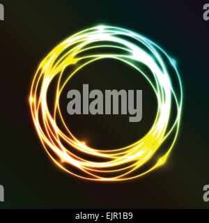 Abstract background with colorful plasma circle effect, stock vector Stock Vector