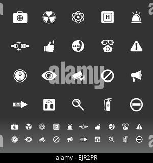 General health care icons on gray background, stock vector Stock Vector