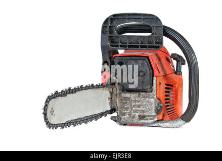 chainsaw isolated on white Stock Photo