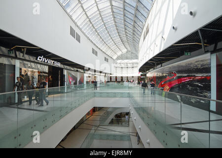 Galeria Katowicka - interior of shopping center in Katowice, Poland ...