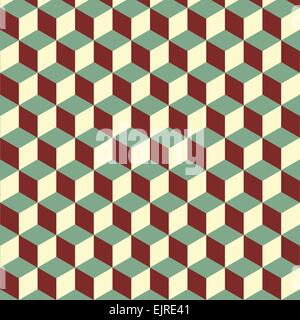 Abstract isometric colorful cube pattern background, stock vector Stock Vector