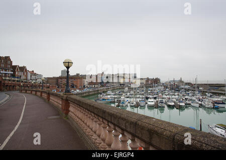 Coastal town of Ramsgate, Kent, South Thanet, England, UK English seaside resorts are among the most deprived places in UK Stock Photo