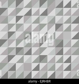 Retro triangle pattern with gray background, stock vector Stock Vector