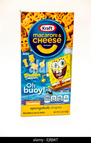 Kraft Macaroni and Cheese box With Spongebob Squarepants Stock Photo ...