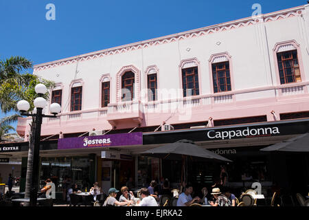 The former Hotel Central building, art deco architecture in Napier, New Zealand. Stock Photo