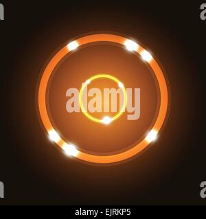 Abstract background with orange circle, stock vector Stock Vector