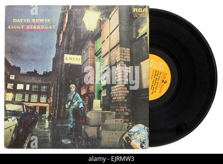 David Bowie Ziggy Stardust album Stock Photo