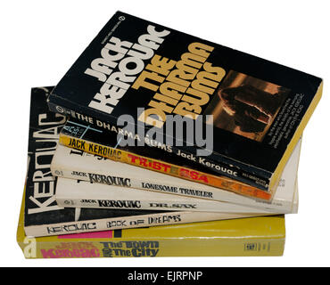 A collection of Jack Kerouac books Stock Photo