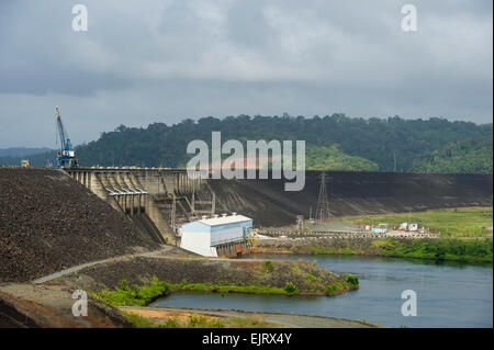 Afobaka dam, Suriname Stock Photo