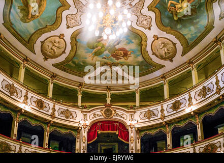 Busseto Parma Italy. The Teatro Giuseppe Verdi inside Rocca Pallavicino ...