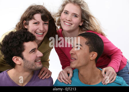 A group of young people Stock Photo