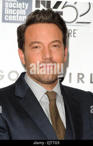 52nd New York Film Festival - 'Gone Girl' - World premiere Featuring: Ben Affleck Where: New York City, New York, United States When: 26 Sep 2014 Stock Photo