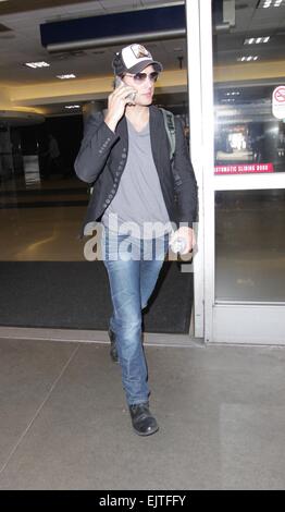 Celebrities at LAX airport Featuring: Peter Facinelli Where: Hollywood