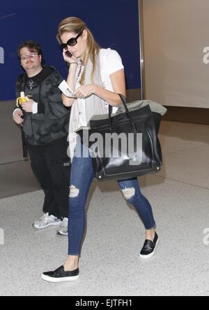 Celebrities at LAX airport Featuring: Erin Andrews Where: Hollywood