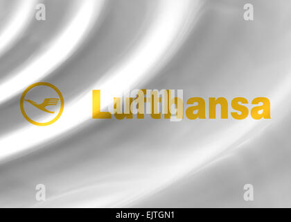 Lufthansa logo logotype icon symbol flag emblem Stock Photo - Alamy