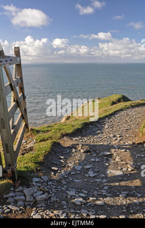 View from Baggy Point, Croyde, North Devon, England. Stock Photo