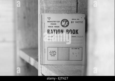 Ration Books from the 1950s. Stock Photo