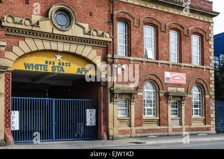 Harland and Wolff, Regent road, Liverpool, united kingdom,and the white star cafe. Now demolished. Stock Photo