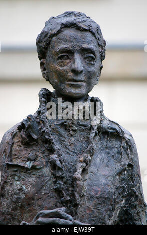 CIRCA FEBRUARY 2015 - BERLIN: the bust of Lise Meitner in Berlin. Stock Photo