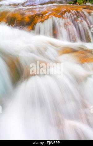 Painterly effect of waterfalls at National Park Plitvice Lakes, a UNESCO World Heritage Site, at Croatia in May Stock Photo