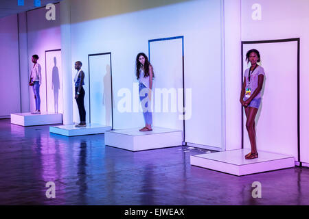 Johannesburg South Africa,African Joubert Park,Johannesburg Art Gallery,JAG,art artwork museum,exhibit exhibition collection,live models,adult adults Stock Photo