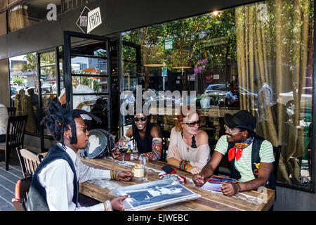 Johannesburg South Africa,Maboneng District,Arts on Main,Fox Street,gentrified urban neighborhood,Pata Pata,restaurant restaurants food dining cafe ca Stock Photo