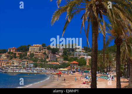 Soller, Beach port, Marina, Mallorca, Majorca, Balearic Islands ...