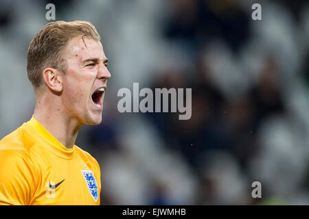 Joe Hart (ENG), MARCH 31, 2015 - Football / Soccer : International Friendly match between Italy 1-1 England at Juventus Stadium in Turin, Italy. (Photo by Maurizio Borsari/AFLO) Stock Photo