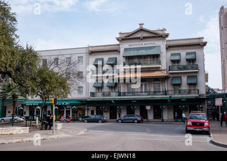 The Menger Hotel is a historic hotel located in Downtown San Antonio, Texas, USA Stock Photo