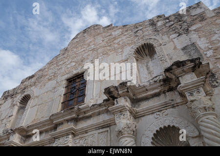 The Alamo Mission in San Antonio, commonly called the Alamo, is the battle site in 1836 Stock Photo