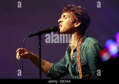 Paolo Nutini performing at Kirstenbosch National Botanical Garden on the 18th March 2015. Stock Photo