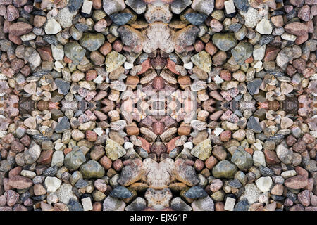 Granite small stones abstract mosaic background Stock Photo