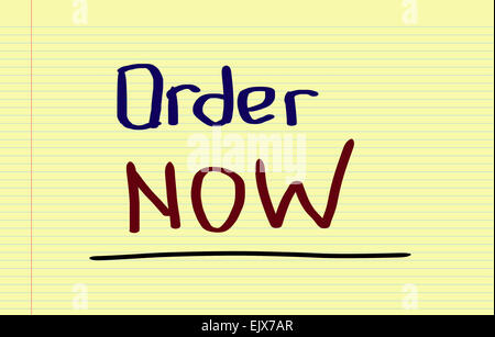 Order Now Concept Stock Photo