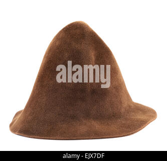 Brown hat isolated Stock Photo