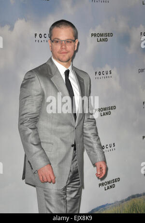 LOS ANGELES, CA - DECEMBER 6, 2012: Matt Damon at the Los Angeles premiere of his new movie 'Promised Land' at the Directors Guild Theatre. Stock Photo